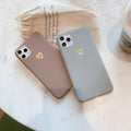 Matte Finish Heart iPhone Case