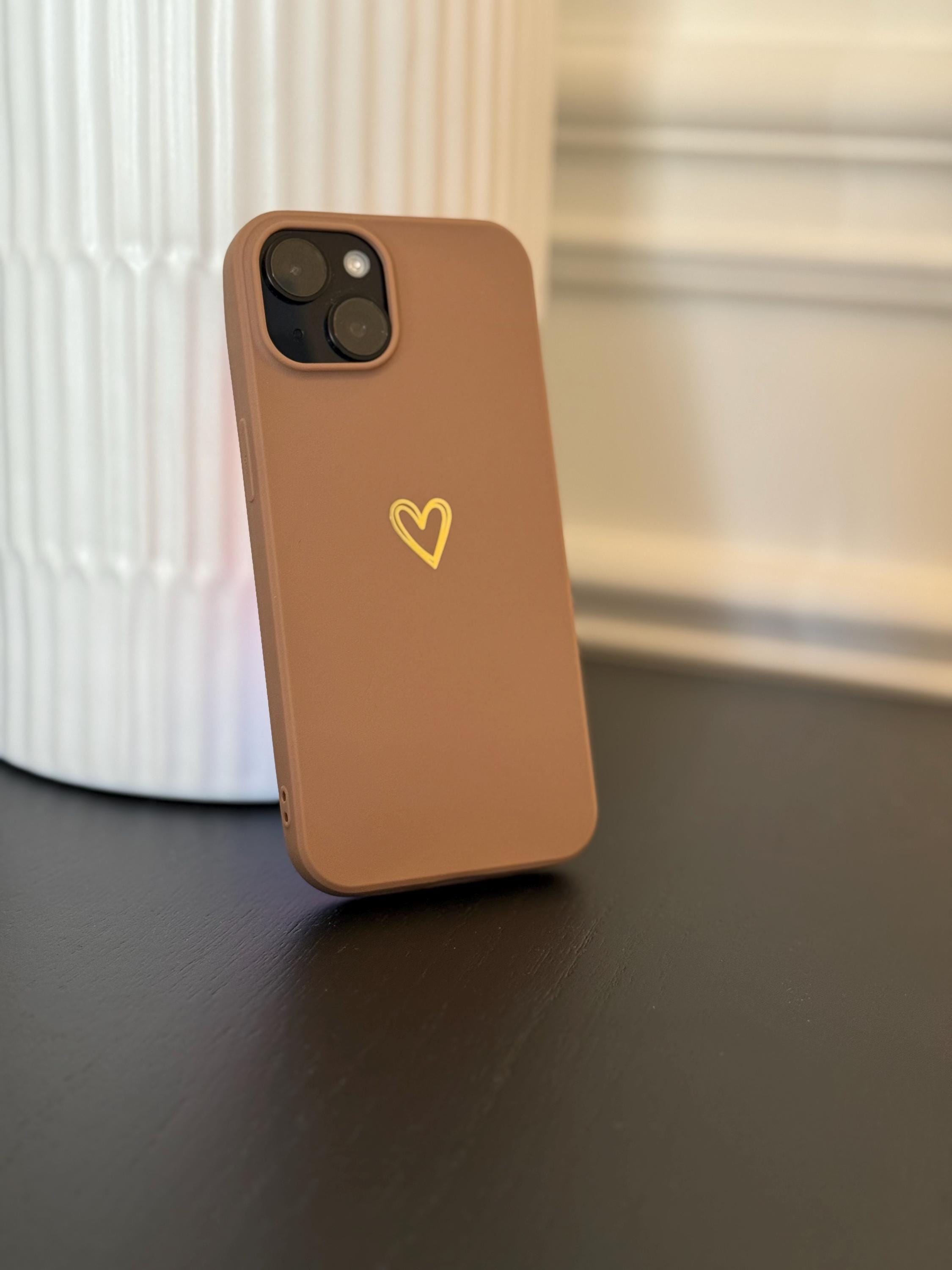 Matte Finish Heart iPhone Case